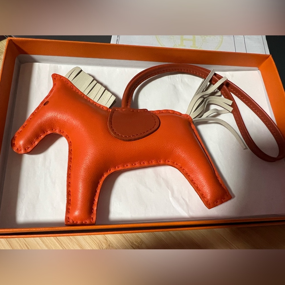 Hermes Rodeo MM charm lambskin